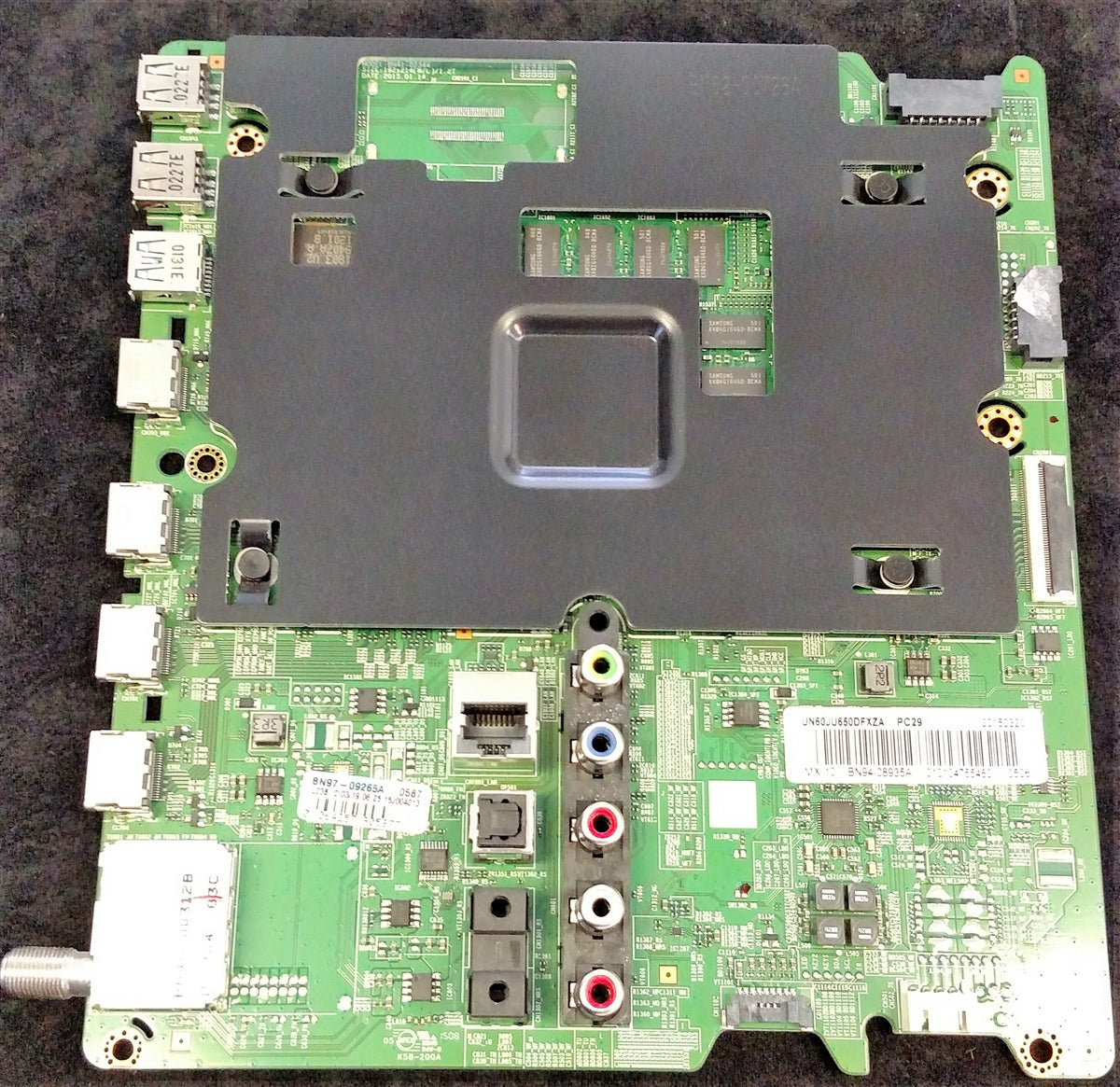 BN94-08935A Samsung Main Board,  [C: BN94-09019U, BN94-10056P, BN94-10520N] BN97-09265A, BN41-02344A, UN60JU650DFXZA HD01, UN60JU650DFXZA HS03