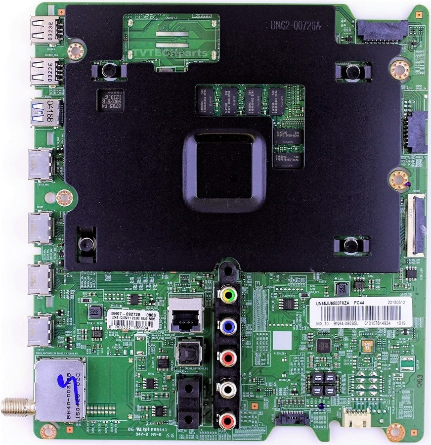 BN94-09285L Samsung Main Board, BN97-09272B, BN41-02344B, UN65JU6500FXZA, UN65JU6500FXZC