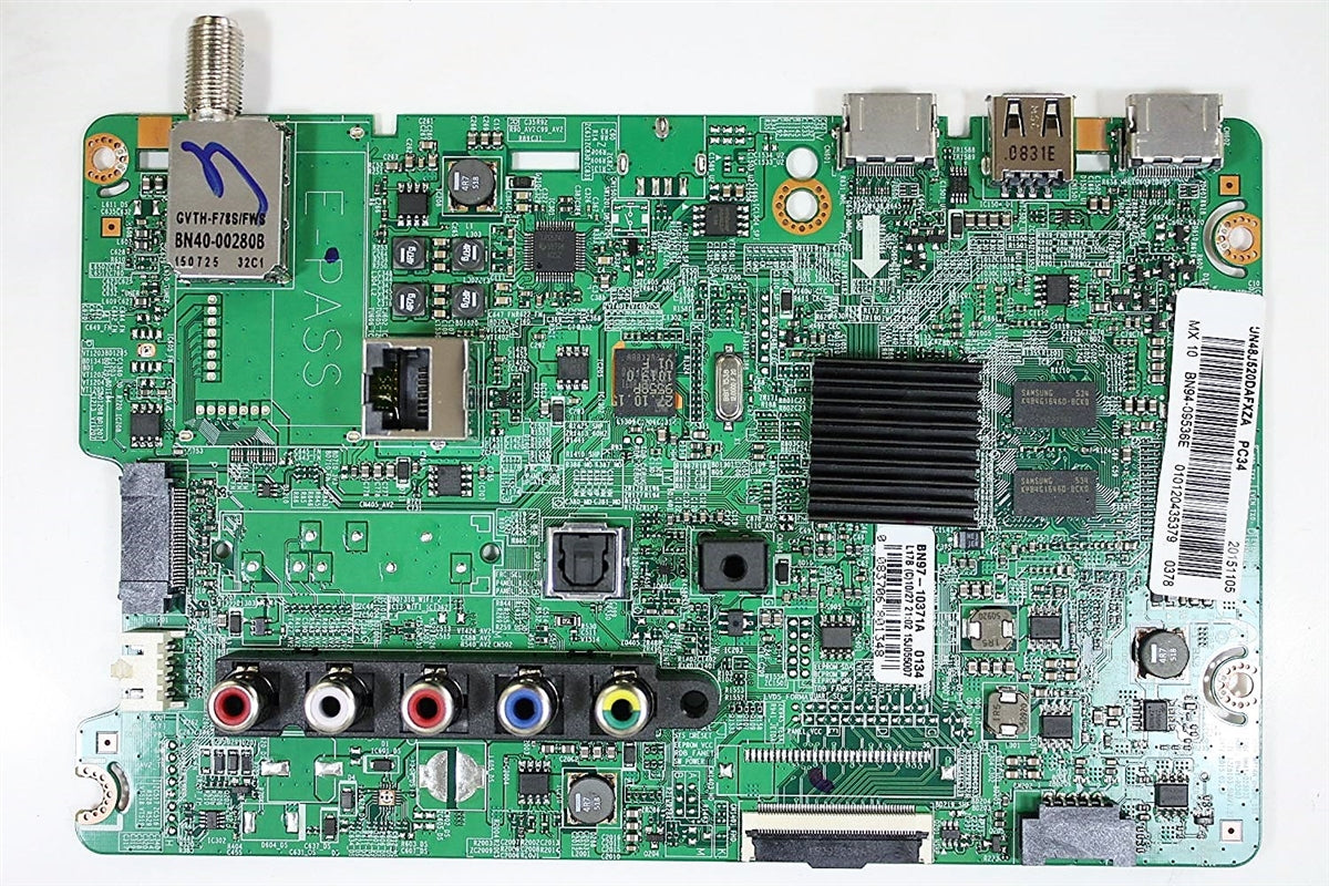 BN94-09536E Samsung Main Board, BN97-10371A, BN41-02307B, UN48J520DAFXZA