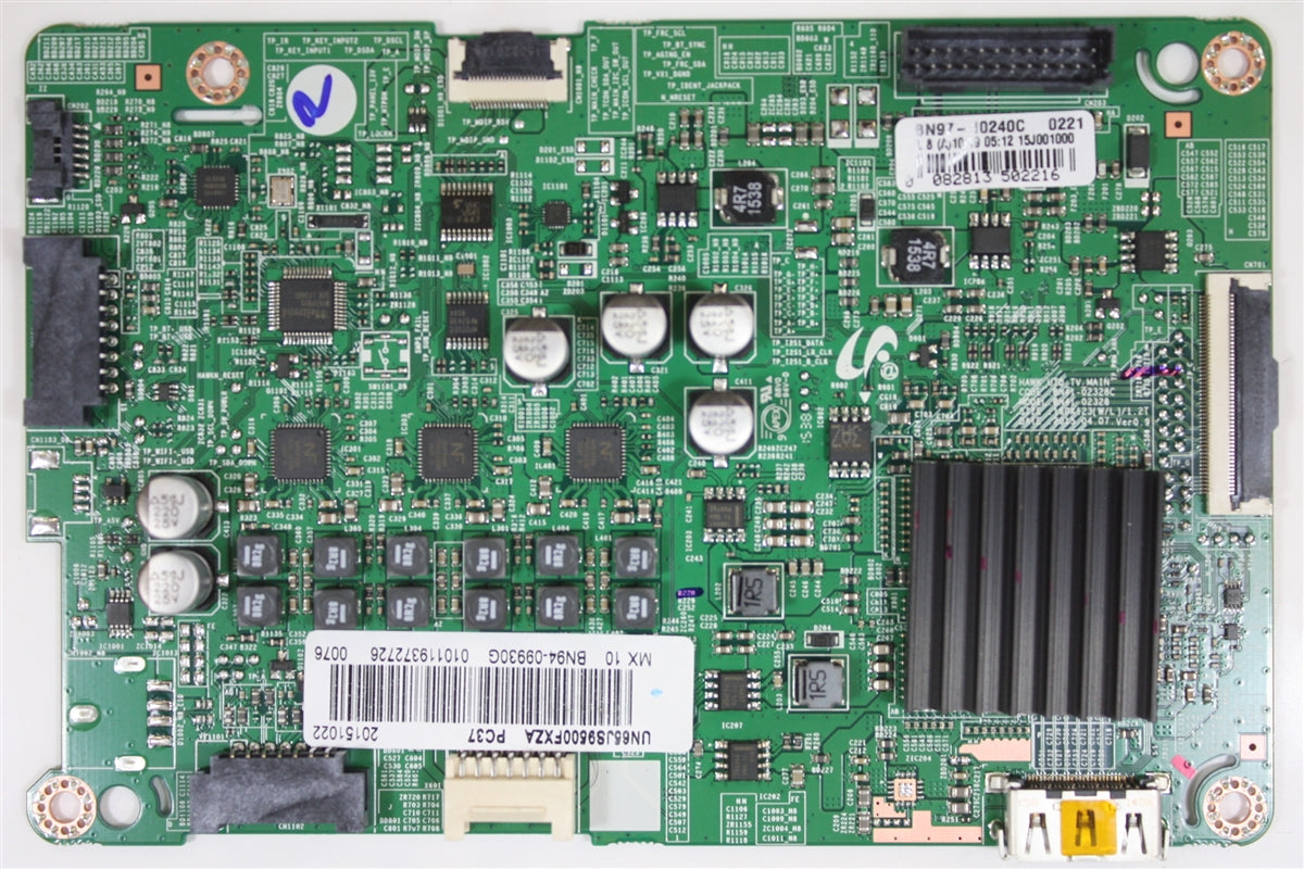 BN94-09930G Samsung Main Board, BN94-09147J, BN97-10240C, BN41-02328C, UN65JS9500FXZA, UN65JS9500FXZA TS01