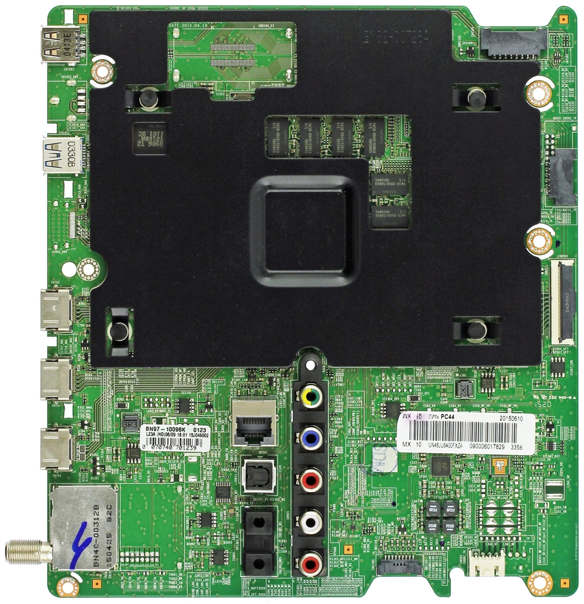 BN94-10241A Samsung Main Board, BN97-10096K, BN41-02443A, UN48JU6400FXZA