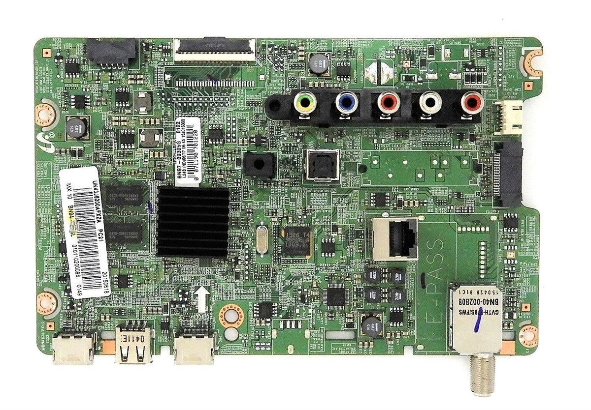 BN94-10488M Samsung Main Board, BN97-10430A, BN41-02307B, UN43J5200AFXZA, UN43J5200AFXZA BD03