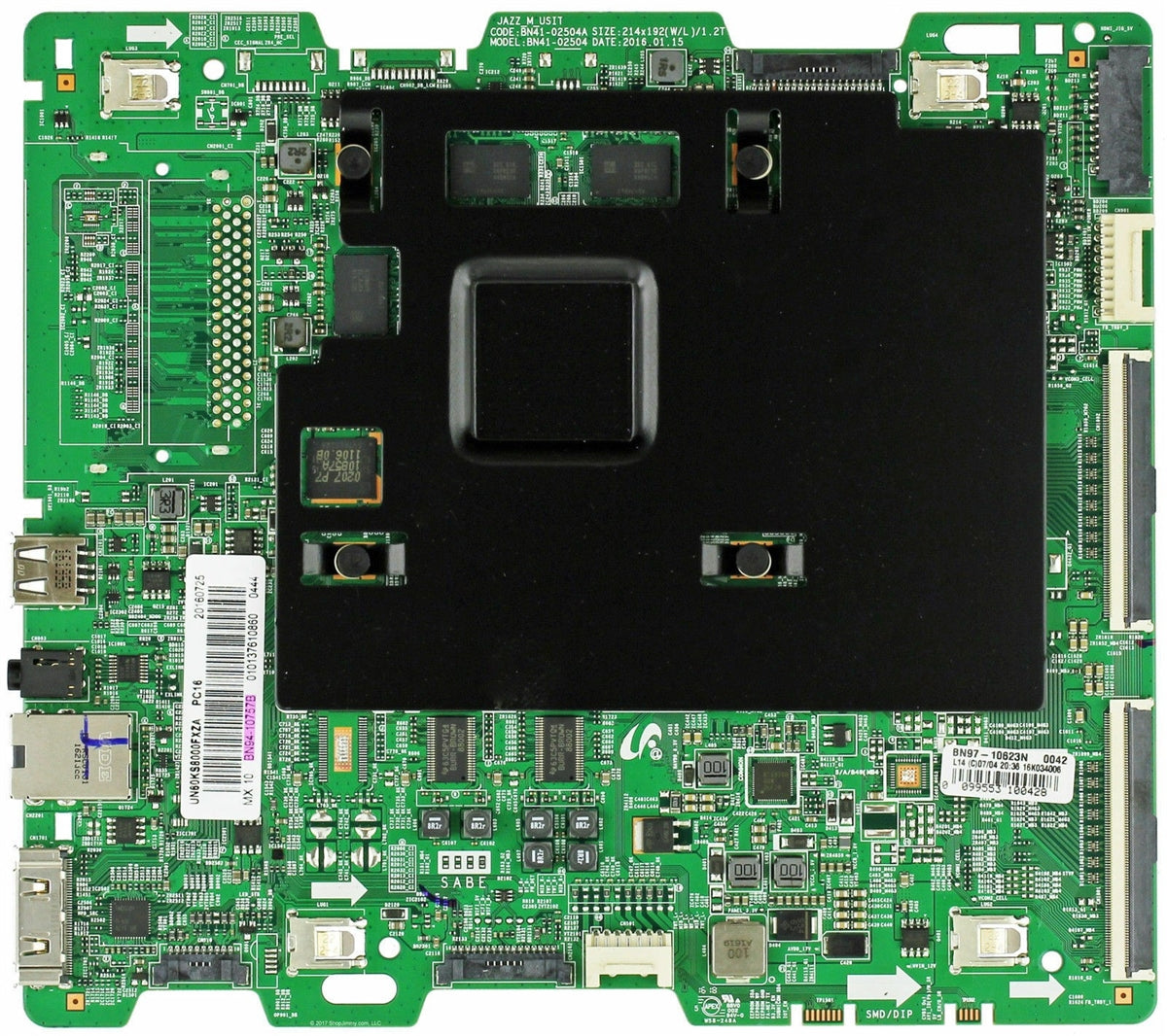 BN94-10757B Samsung Main Board, PCB-Main, 7K, BN97-10623N, BN41-02504A, HIGH_X9_ATSC_NONOS, UN60KS8000FXZA, UN60KS8000FXZA EA01