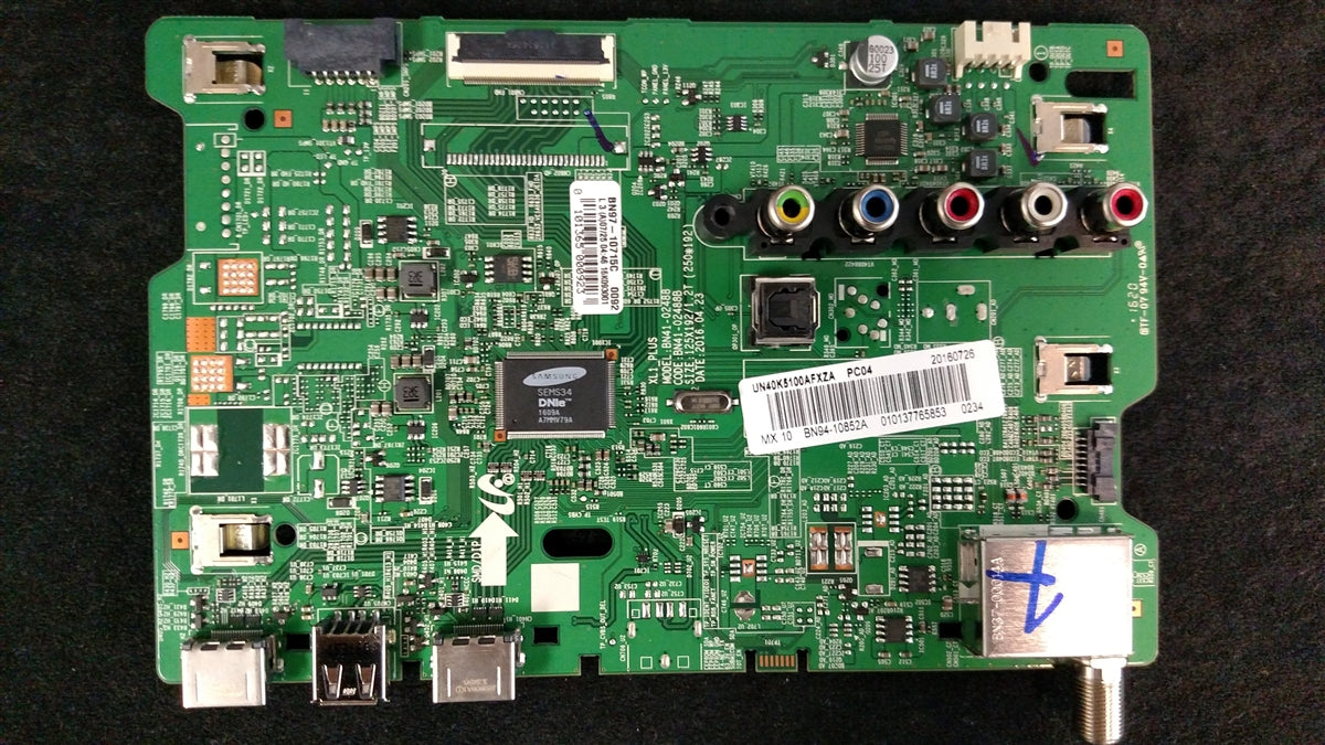 BN94-10852A Samsung Main Board, BN97-10715C, BN41-02488B, UN40K5100AFXZX, UN40K5100AFXZA