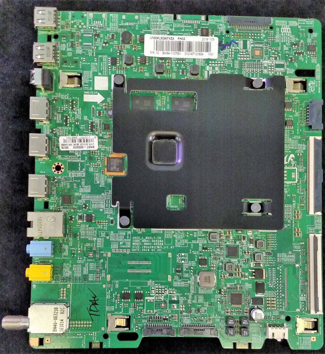 BN94-11378V Samsung Main Board, BN97-00002X, BN41-02528A, UN50KU6290FXZA DG10