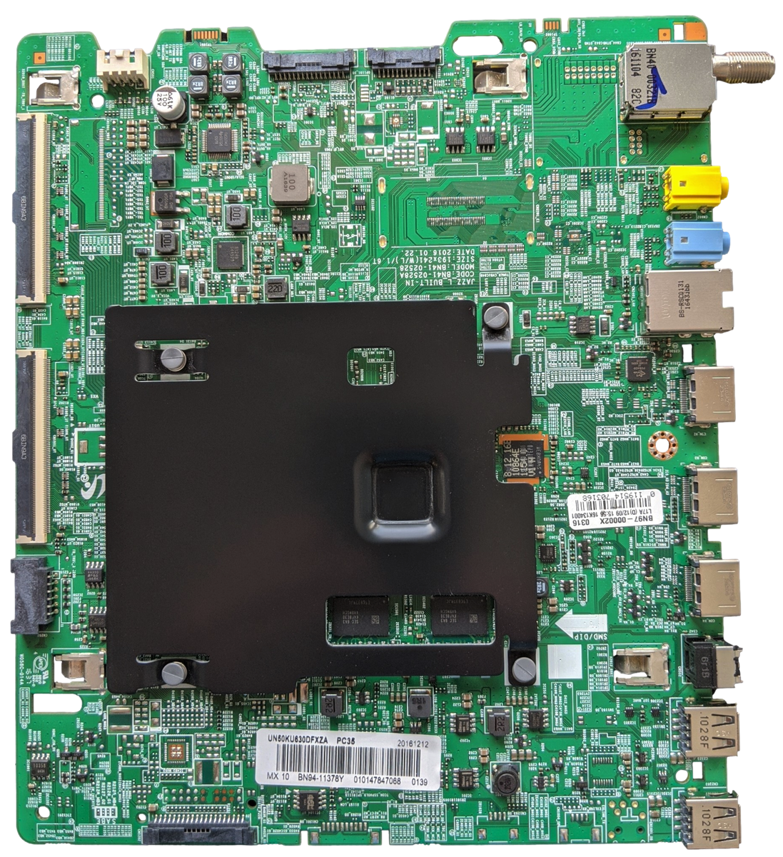 BN94-11378Y Samsung Main Board, BN97-00002X, BN41-02528A, UN50KU630DFXZA