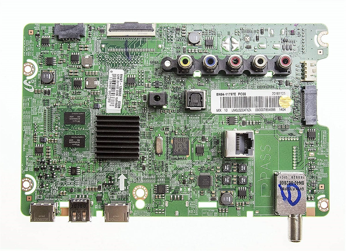 BN94-11797E Samsung Main Board, BN97-12660E, BN41-02307B, UN43J5200AFXZA, UN43J5200AFXZA BD06