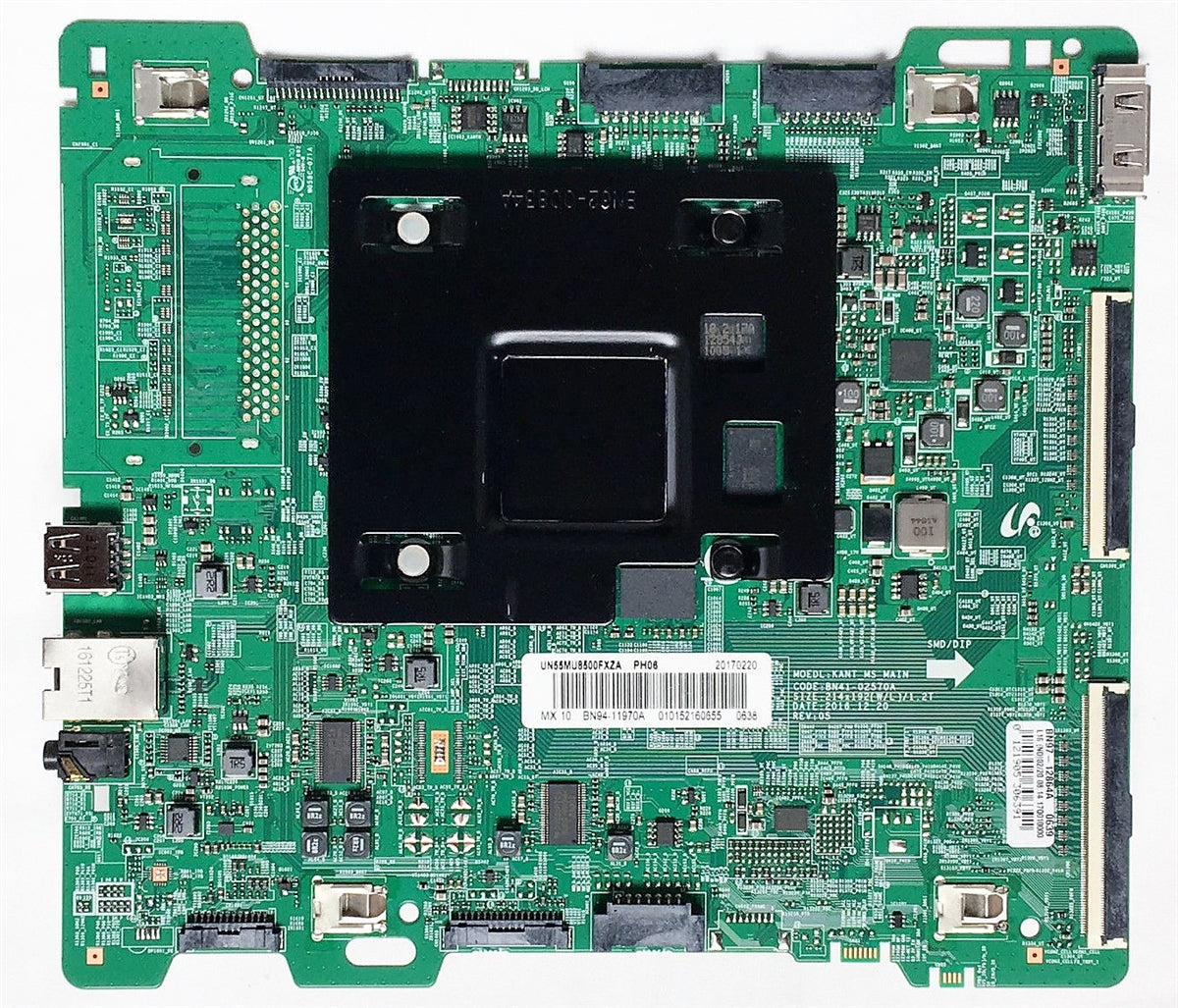 BN94-11970A Samsung Main Board, BN97-12684A, BN41-02570A, UN55MU8500FXZA, UN55MU8500FXZA FA01, UN55MU8500FXZC, UN55MU7500FXZX