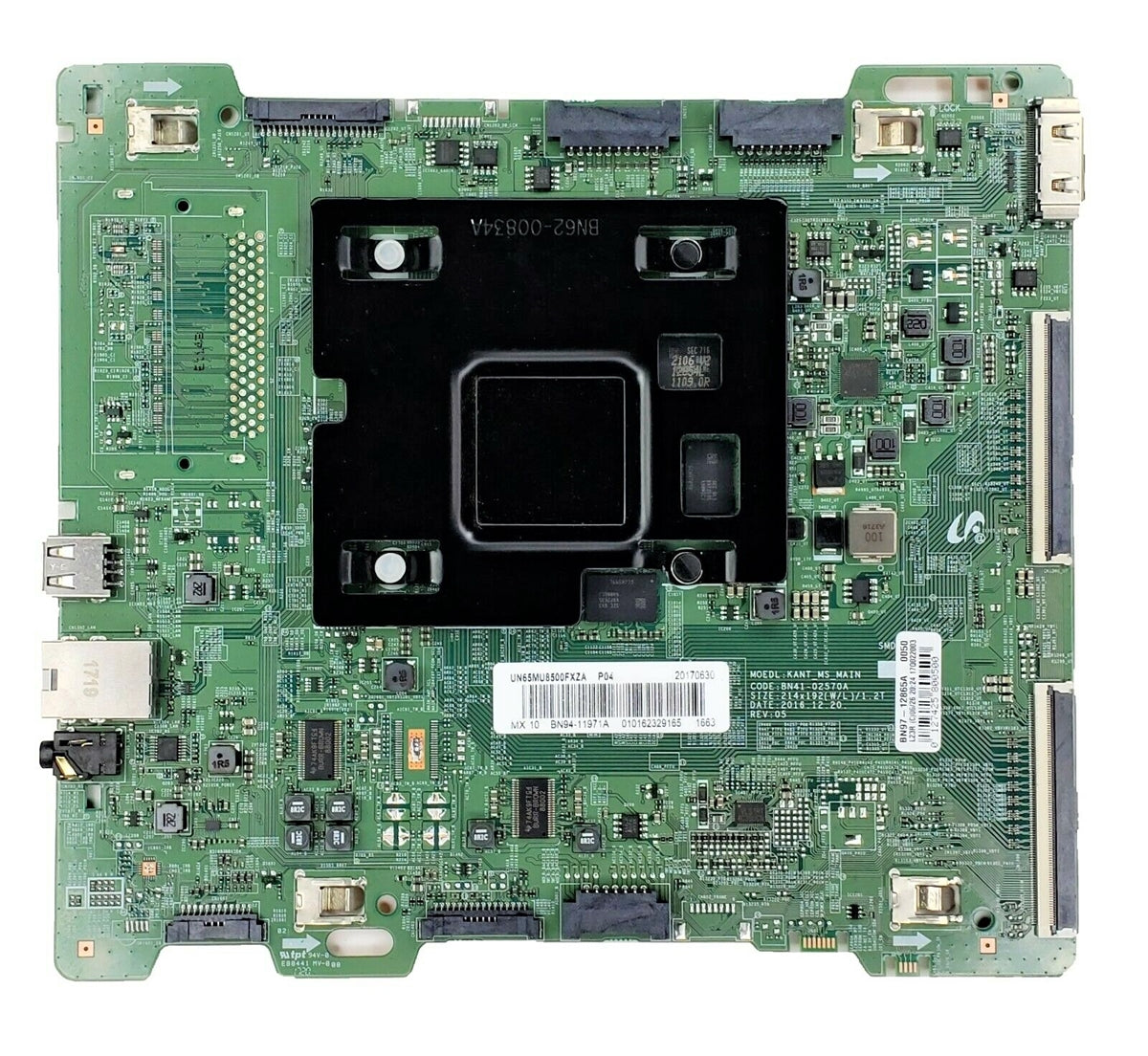 BN94-11971A Samsung Main Board, BN97-12865A, BN41-02570A, UN65MU8500FXZA, UN65MU8500FXZC, UN65MU7500FXZX