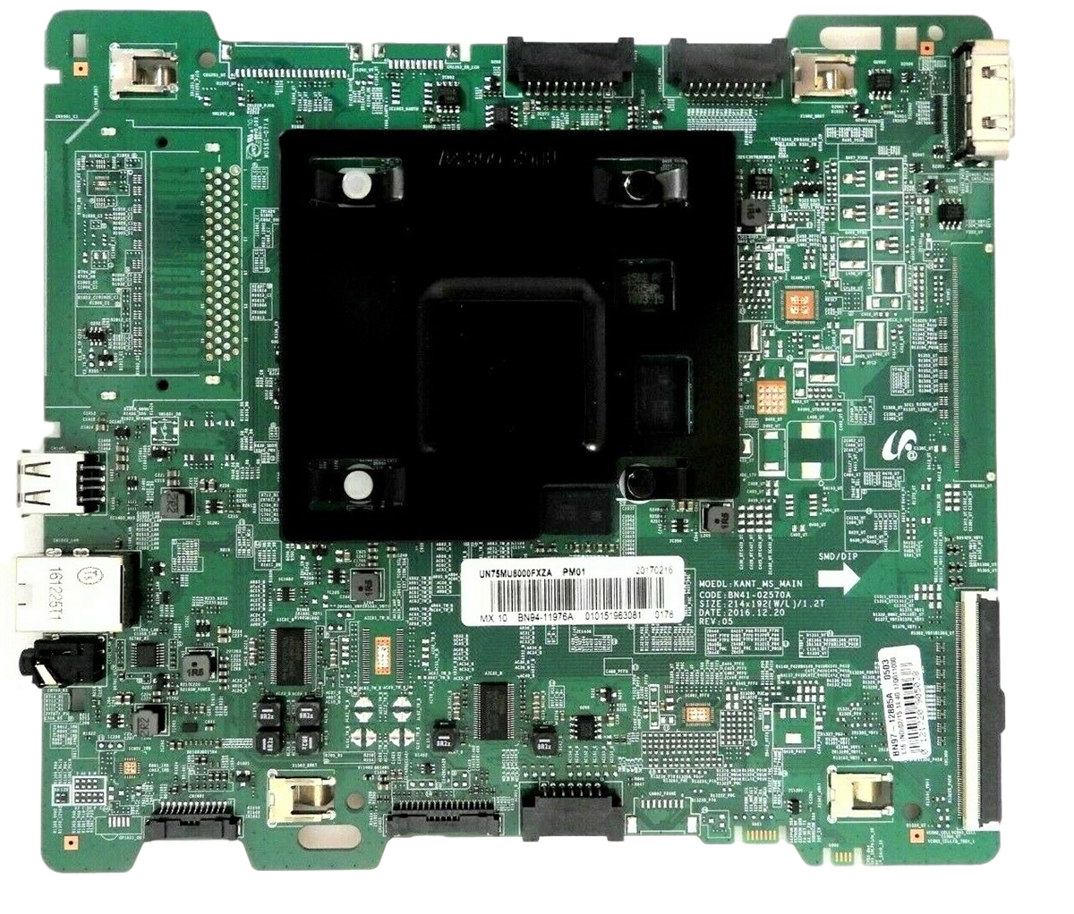 BN94-11976A Samsung Main Board, BN94-12543A, BN97-12885A, BN41-02570A, UN75MU8000FXZA, UN75MU8000FXZC