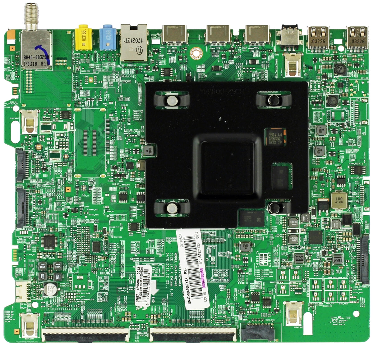 BN94-12035A Samsung Main Board, BN97-12959A, BN41-02568A, UN43MU6300FXZA