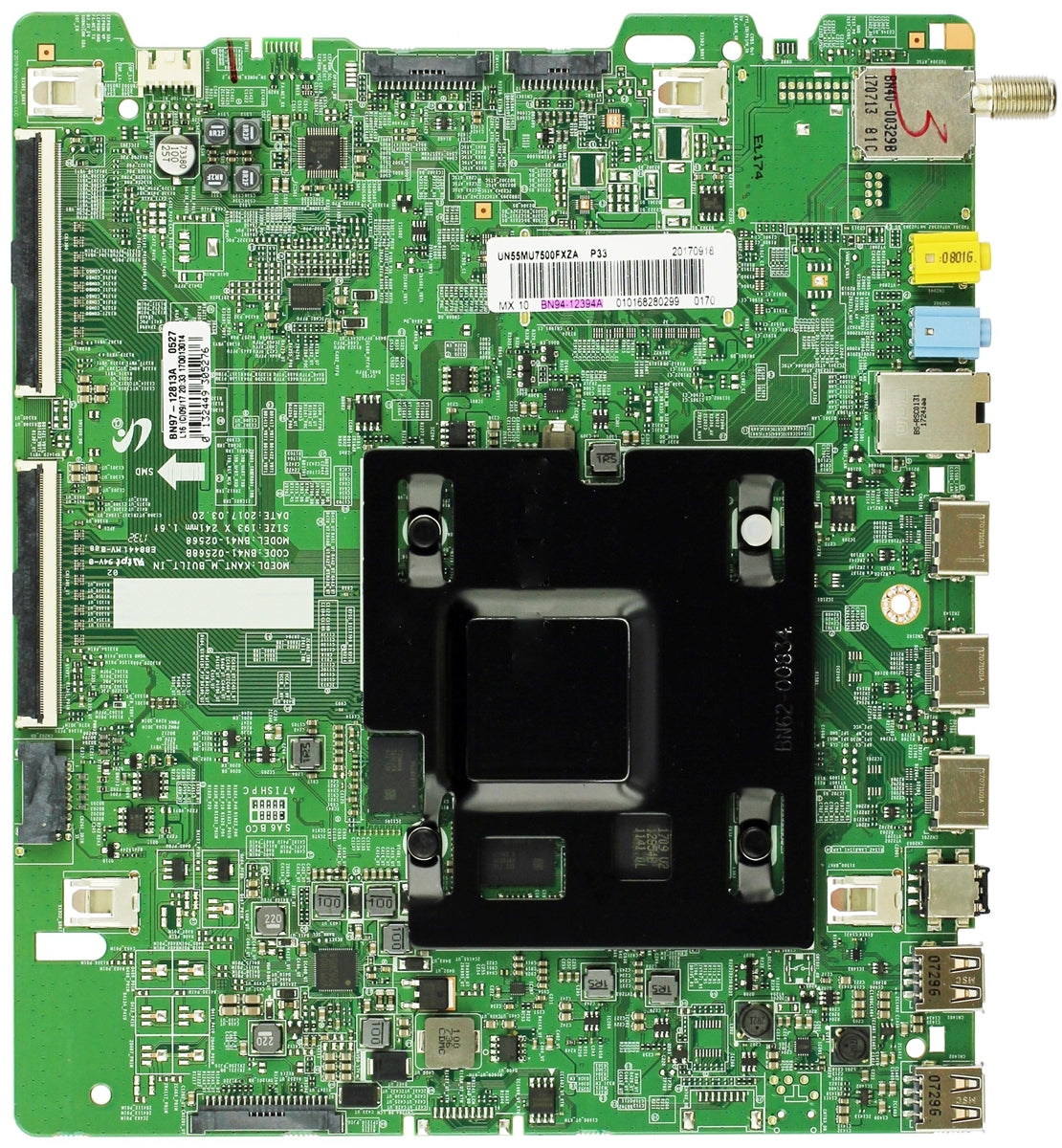 BN94-12394A Samsung Main Board, BN97-12813A, BN41-02568B, UN55MU7500F