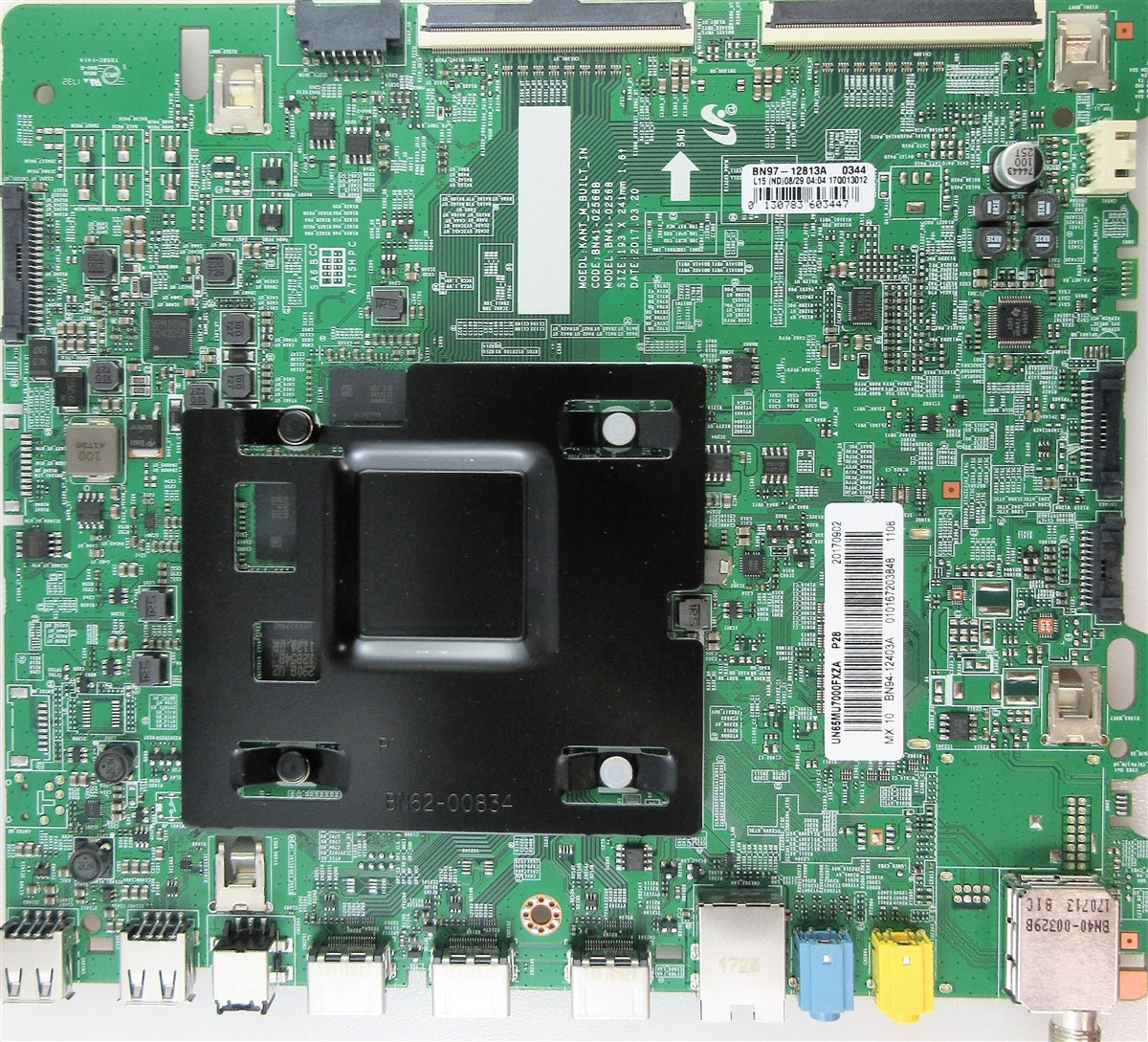 BN94-12403A Samsung Main Board, BN97-12813A, BN41-02568B, UN65MU7000FXZA