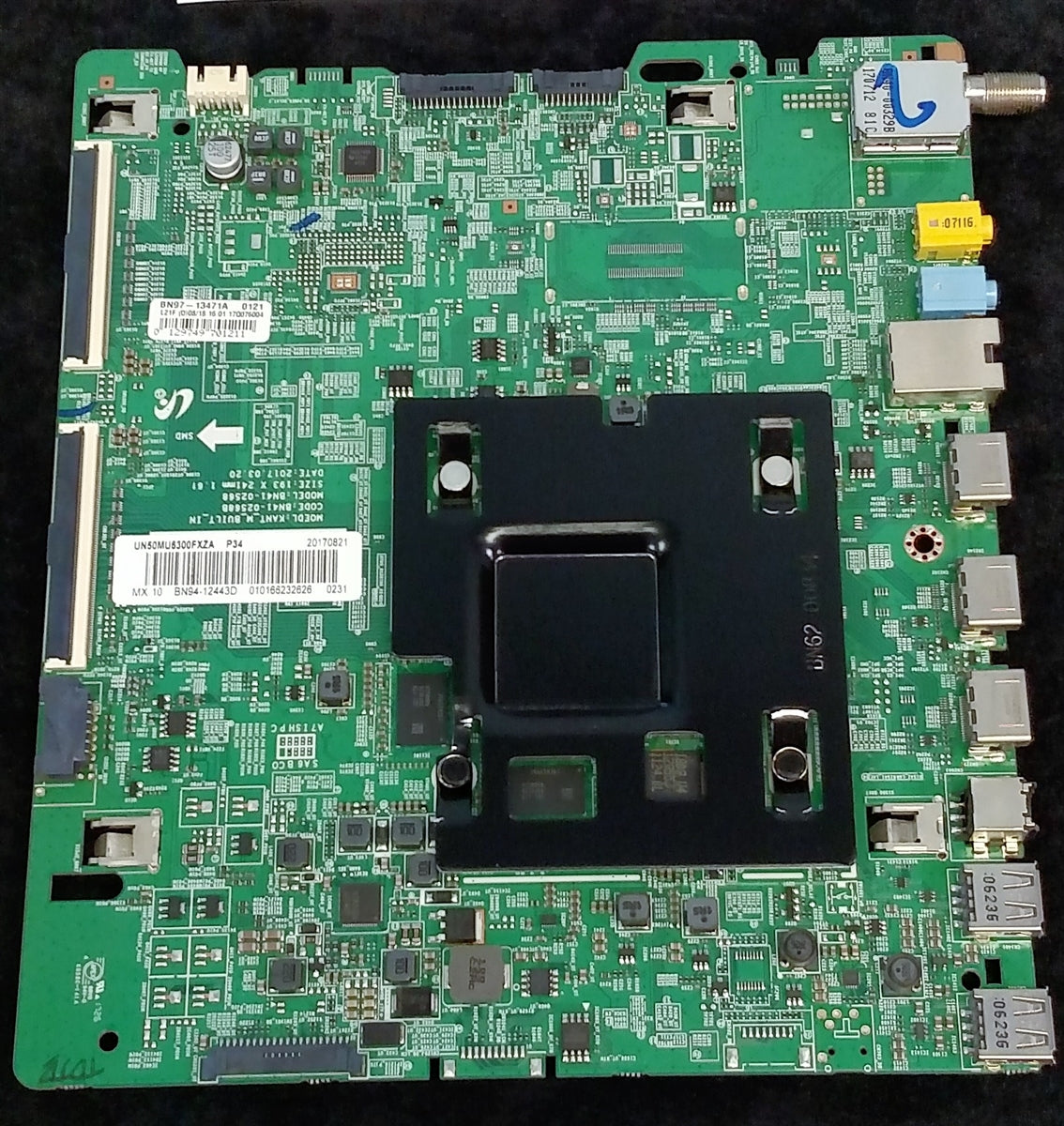 BN94-12443D SAMSUNG MAIN BOARD, BN97-13471A, BN41-02568B, UN50MU6300FXZA, UN50MU6300FXZC