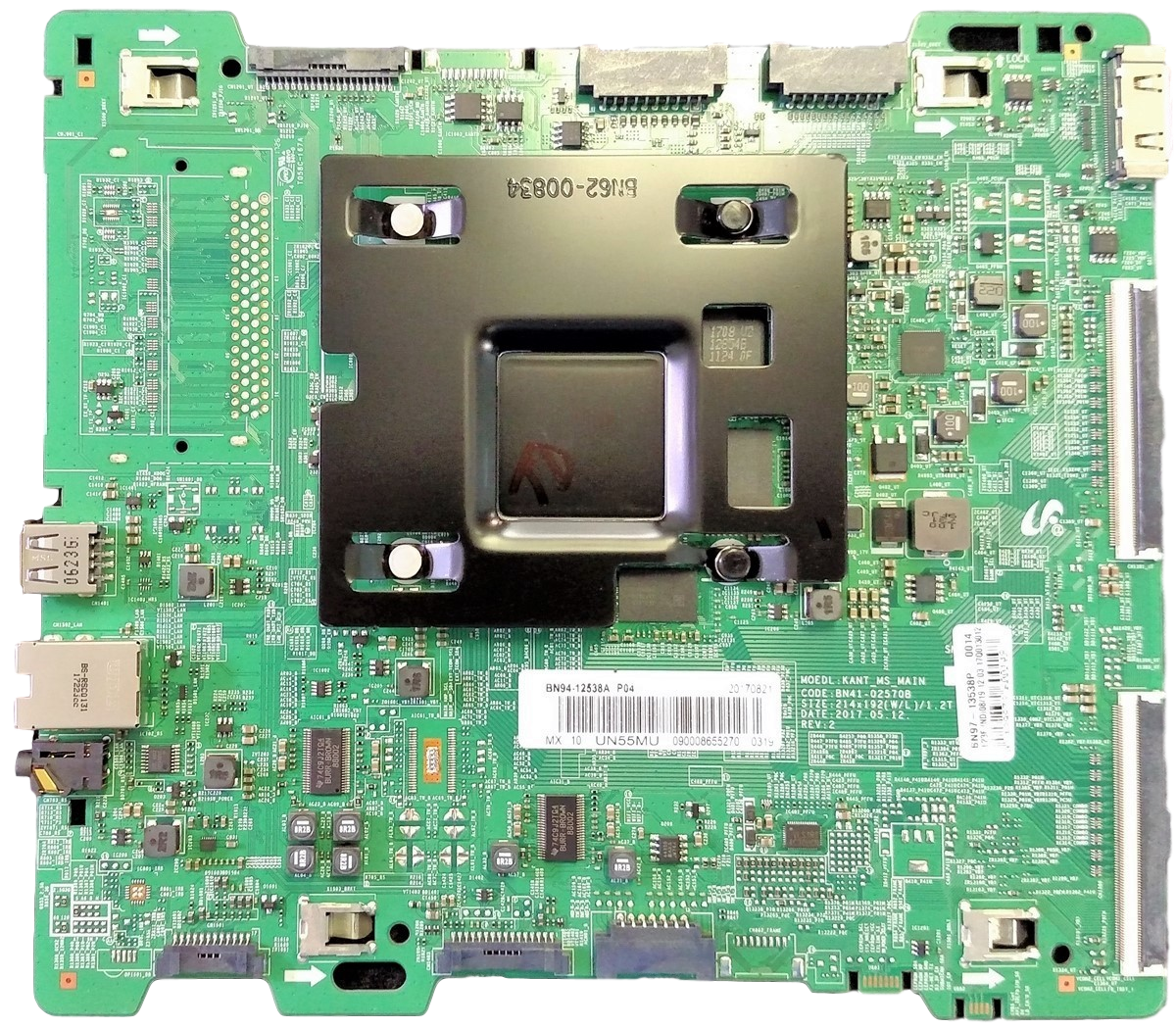 BN94-12538A Samsung Main Board, BN97-13538P, BN41-02570B, UN55MU8000FXZA, UN55MU8000FXZC