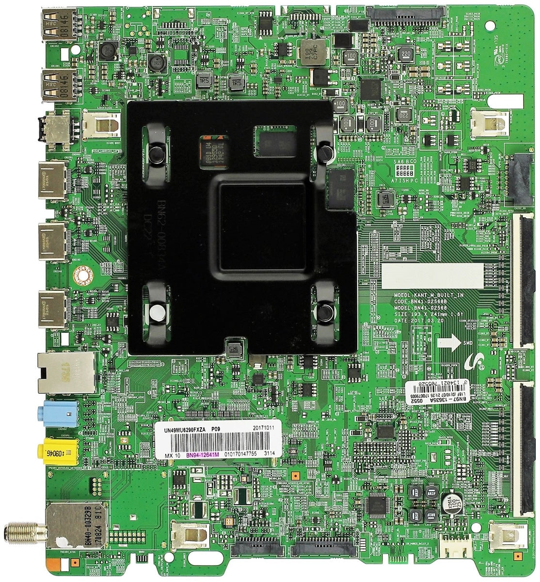 BN94-12569G Samsung Main Board, BN97-13594E, BN41-02568A, UN49MU6290FXZA