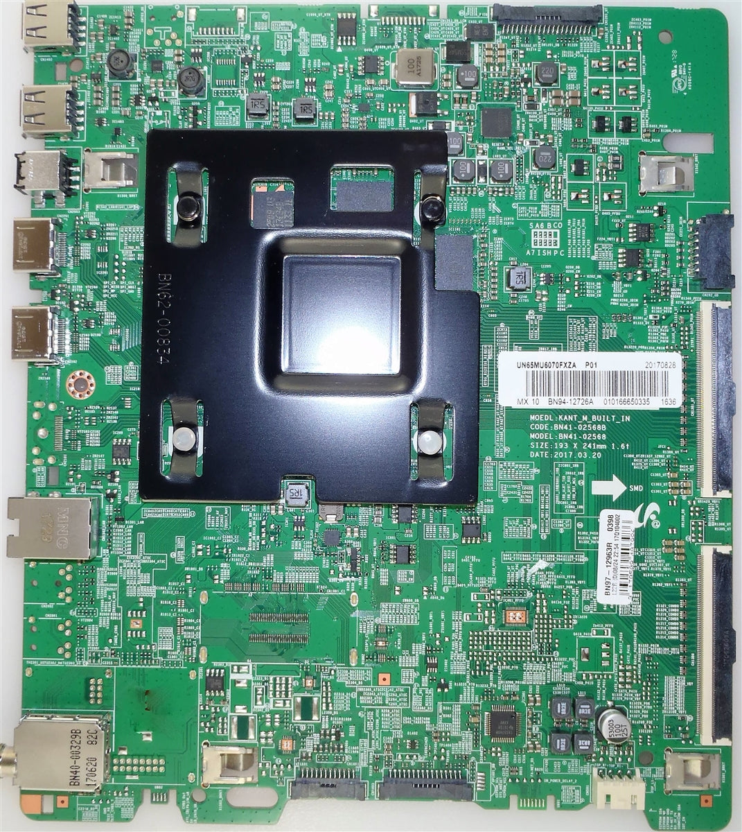 BN94-12726A Samsung Main Board, BN97-12963R, BN41-02568B, UN65MU6070FXZA