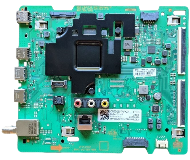 BN94-15232E Samsung Main Board, BN97-16597W, BN41-02756A, QN55Q60TAFXZA, QN55Q60TAFXZA FB01