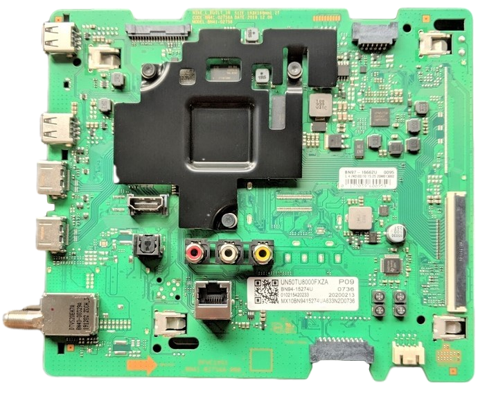 BN94-15274U Samsung Main Board, BN41-02756A, BN97-16662U, UN50TU8000FXZA, UN50TU8000FXZC, UN50TU8200FXZA