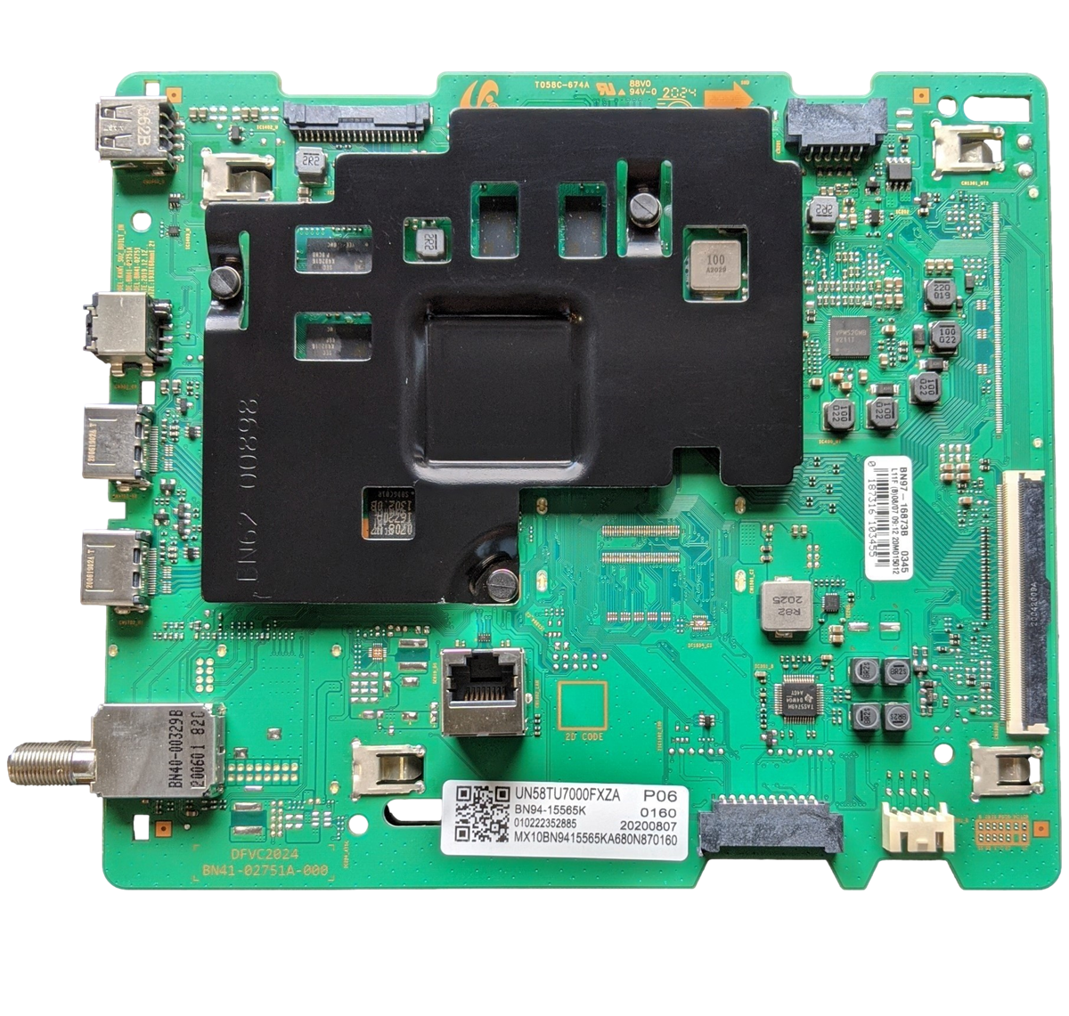 BN94-15565K Samsung Main Board, BN97-16873B, BN41-02751A, UN58TU7000FXZA, UN58TU700DFXZA