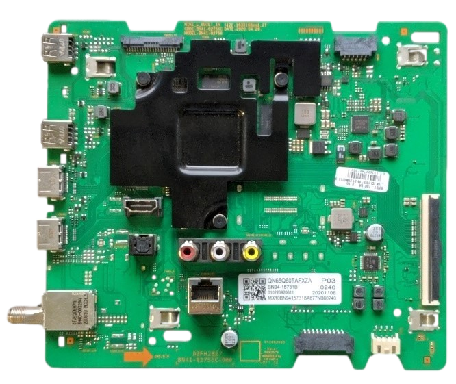 BN94-15731B Samsung Main Board, BN97-18019A, BN41-02756C, QN65Q60TAF, QN65Q60TAFXZA, QN65Q6DTAFXZA