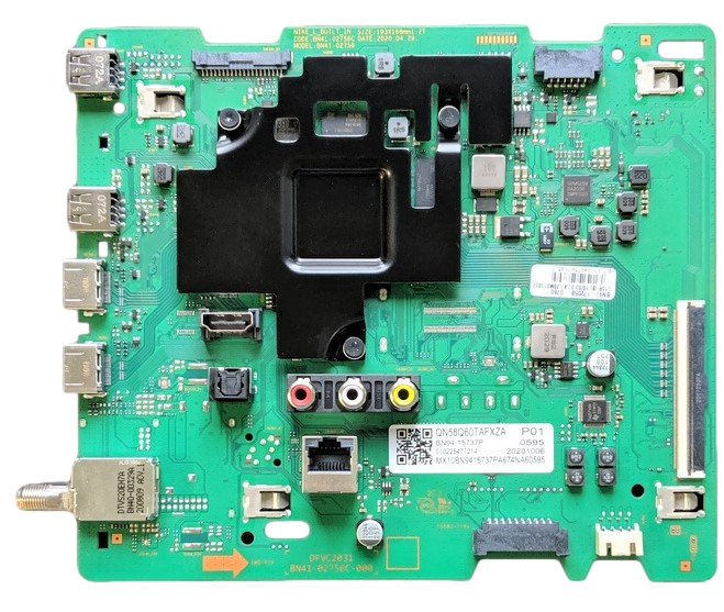 BN94-15737P Samsung Main Board, BN97-17205B, BN41-02756C, QN58Q60TAFXZA