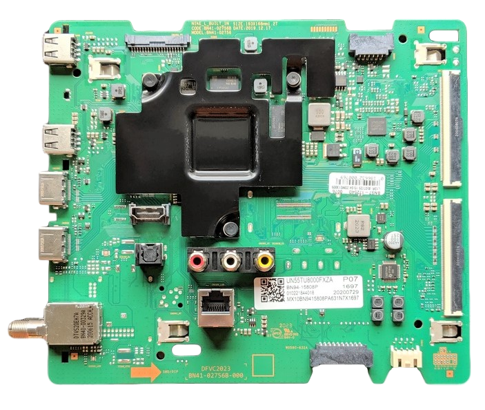 BN94-15808P Samsung Main Board, BN41-02756B, BN97-17254D, UN55TU8000FXZA, UN55TU8200FXZA