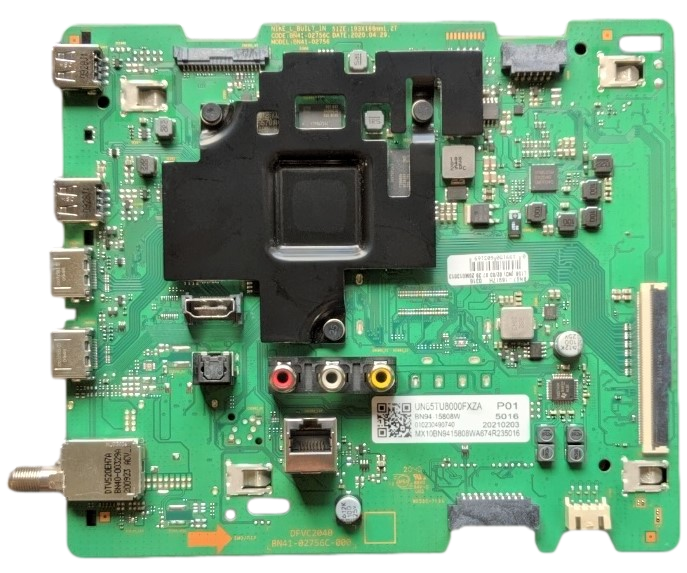 BN94-15808W Samsung Main Board, BN97-16917H, BN41-02756C, CA04, UN65TU8000FXZA