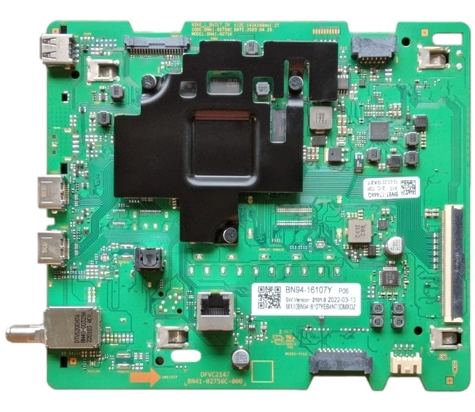 BN94-16107Y Samsung Main Board, BN94-16107Y, BN41-02756C, BN97-17444Q, UN70TU7000BXZA UA04, UN70TU7000WXZA UA02