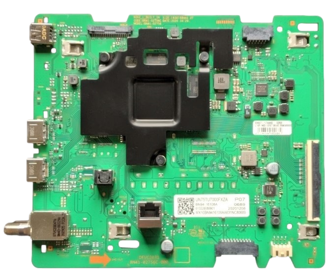 BN94-16108A Samsung Main Board, BN41-02756C, BN97-17444Q, BN40-00329A, UN75TU7000F, UN75TU7000FXZA