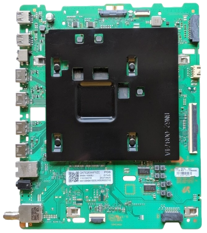 BN94-16906J Samsung Main Board, BN97-18270L, BN41-02902A, QN75Q80AAFXZA, QN75Q80AAFXZC