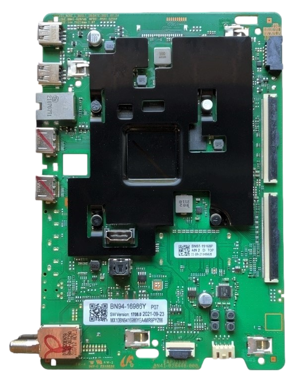 BN94-16986Y Samsung Main Board, BN97-19168P, BN41-02844B, WA19, QN65Q60AAF, QN65Q60AAFXZA