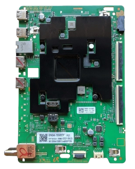 BN94-16986Y Samsung Main Board, BN97-19168P, BN41-02844B, WA19, QN65Q60AAF, QN65Q60AAFXZA