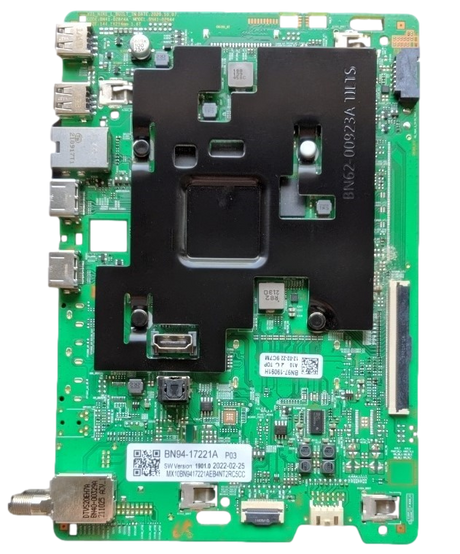 BN94-17221A Samsung Main Board, BN97-19091H, BN41-02844A, P03, QN75Q60AAFXZA, QN70Q60AAFXZA, QN43Q60AAFXZA