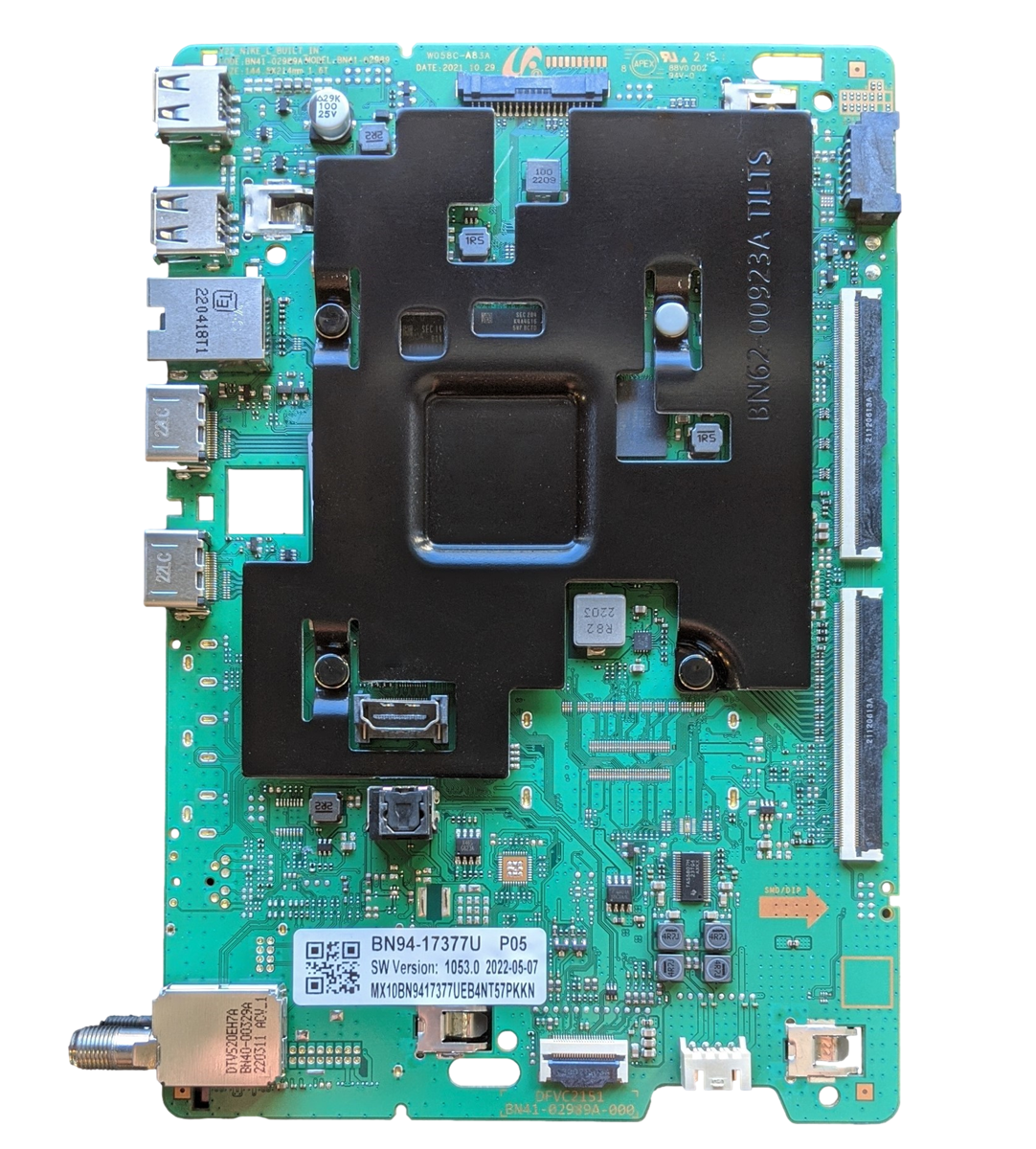 BN94-17377U Samsung Main Board, BN41-02989A, QN55Q60BAFXZA