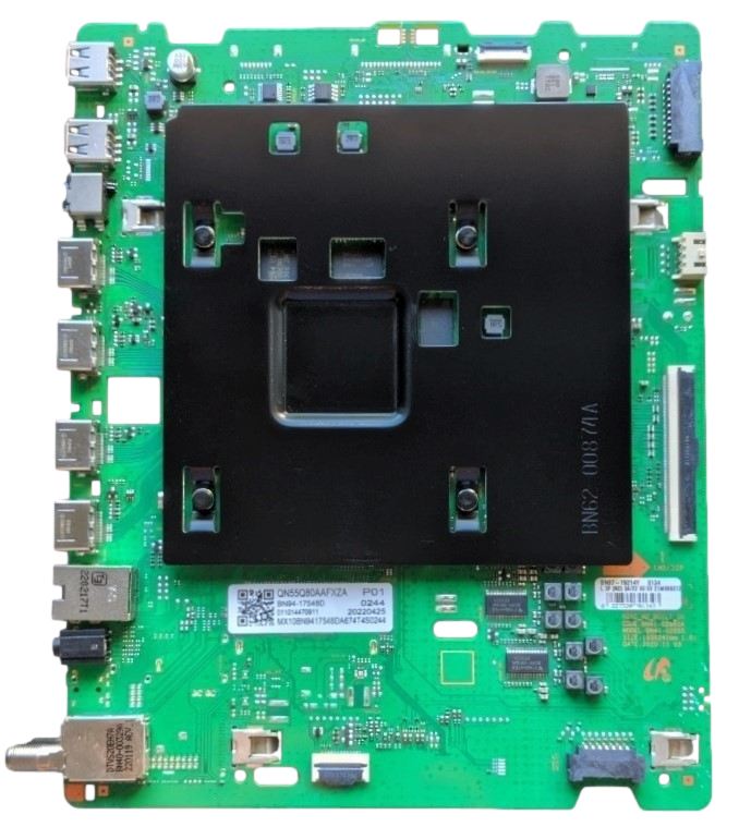 BN94-17548D Samsung Main Board, BN41-02855A, BN97-19214Y, QN55Q80AAF BA01, QN55Q80AAFXZA