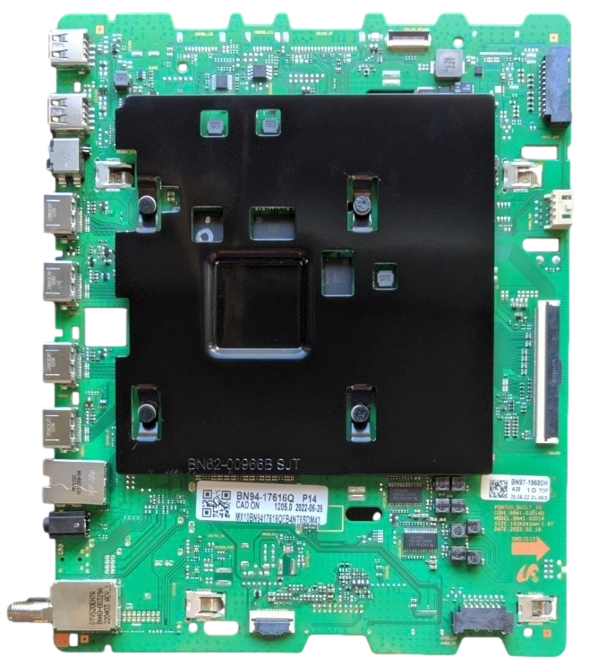 BN94-17616Q Samsung Main Board, BN97-19680H, BN41-03014D, QN75Q80BAF, BA01, QN75Q8BAFXZA