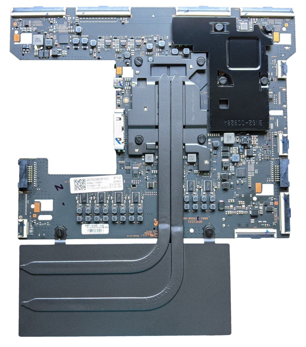 BN94-17992A Samsung Main Board, P12, 0065, 20230321, BN97-20169E, BN41-02996B, QN75QN900BF, QN75QN900BFXZA