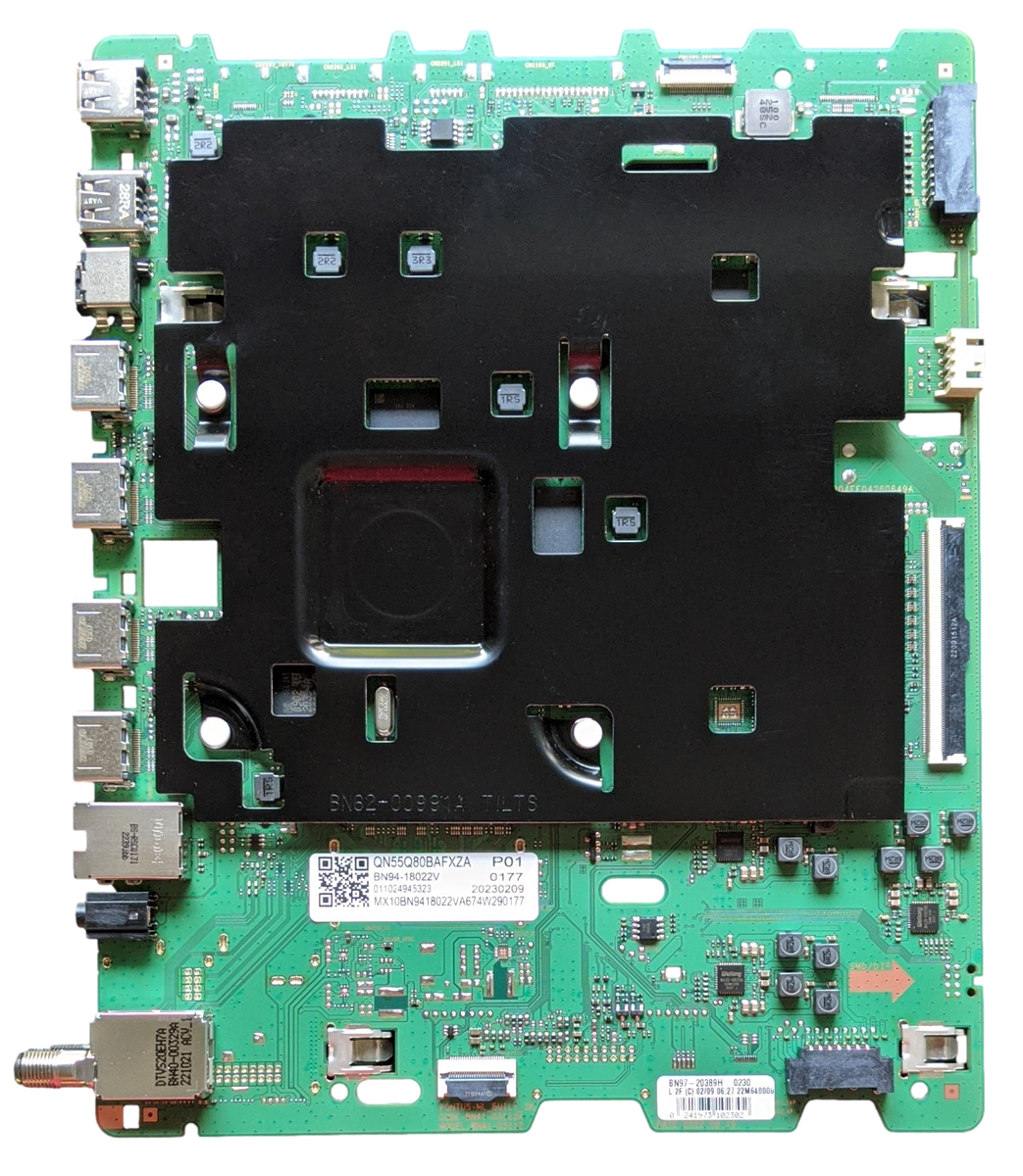 BN94-18022V, Samsung Main Board, BN97-20389H, BN41-03112A, QN55Q80BAF, QN55Q80BAFXZA