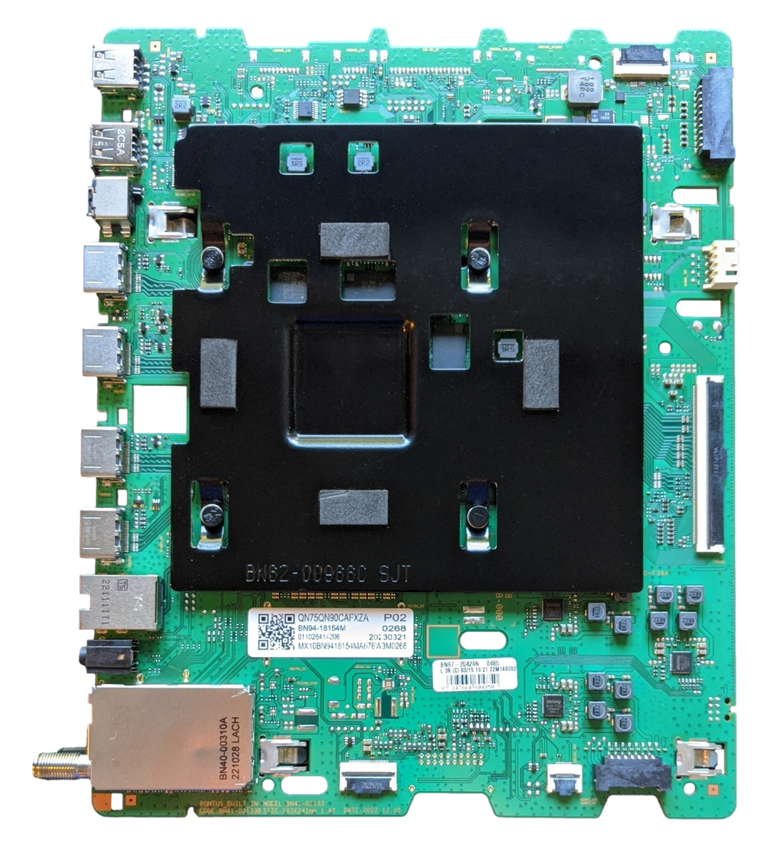 BN94-18154M Samsung Main Board, BN97-20424N, BN41-03133B, QN75QN90CAF, QN75QN90CAFXZA