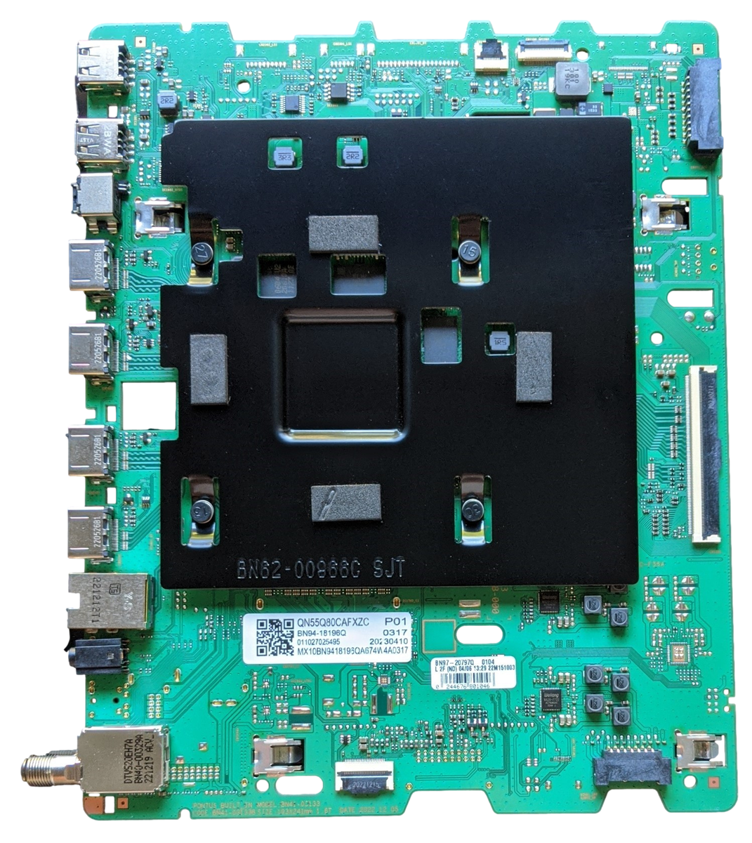 BN94-18196Q Samsung Main Board, BN97-20797Q, QN55Q80CAFXZA, QN55Q80CAFXZC