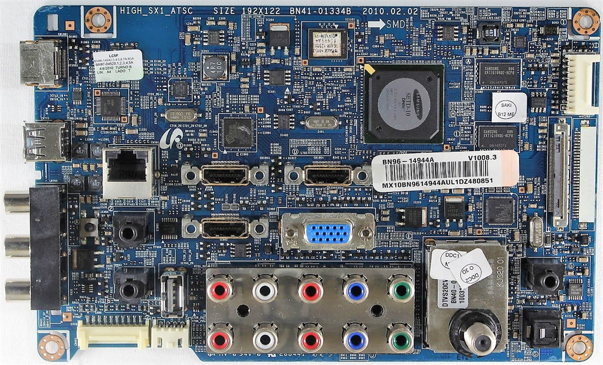 BN96-14944A Samsung TV Module, main board, tuner, BN41-01334B, BN97-04520A, LN46C550J1FXZA