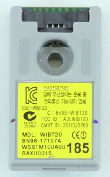 BN96-17107A Samsung Bluetooth Module, SEC-WIBT20, WIBT20, PN64D8000FFXZA, PN51D8000FFXZA, NPN51D8000FFXZA, PN59D6900DFXZA, PN59D7000FFXZA