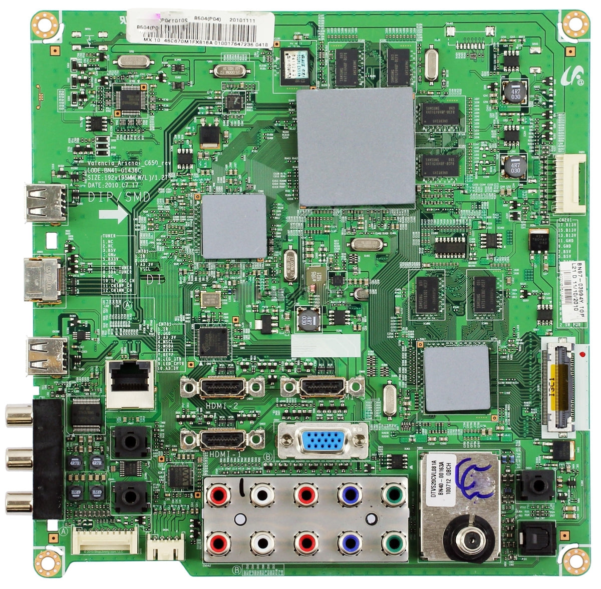 BN96-19174A Samsung TV Module, main board, BN41-01436A, BN94-02620H, LN55C650L1FXZA