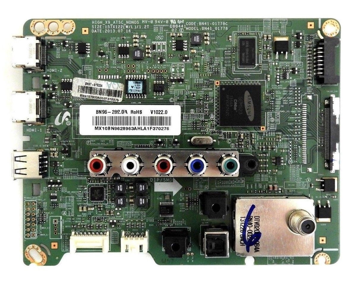 BN96-28953A Samsung Main Board, PCB P-Main, BN96-25768A, BN97-07777B, BN41-01778C, UN65EH6000FXZA