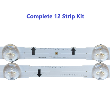 BN96-30429A Samsung Backlight Strips, BN96-30430A, LM41-00041U, LN41-00041V, UN55H6300AFXZA, UN55H6350AFXZA, UN55H6400AFXZA, UN55J6300AFXZA