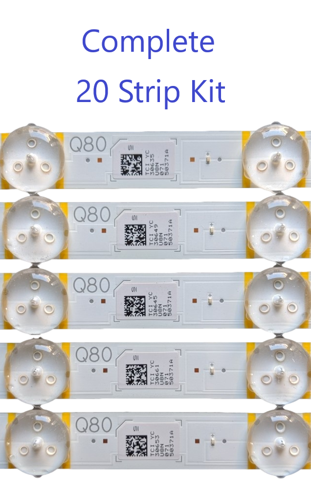 BN96-50371A Samsung Backlight Strips, LM41-00966A, V0Q8-550SM0-R0, L1_Q80T_E5_FAM_S2(5)_R1.0_TBC_100_LM41-00966A, QN55Q80TAFXZA, QN55Q8DTAFXZA, QN55Q80AAFXZA