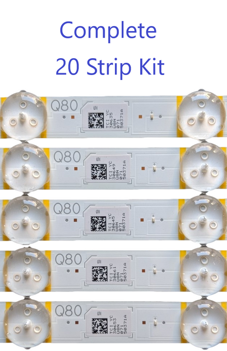 BN96-50371A Samsung Backlight Strips, LM41-00966A, V0Q8-550SM0-R0, L1_Q80T_E5_FAM_S2(5)_R1.0_TBC_100_LM41-00966A, QN55Q80TAFXZA, QN55Q8DTAFXZA, QN55Q80AAFXZA