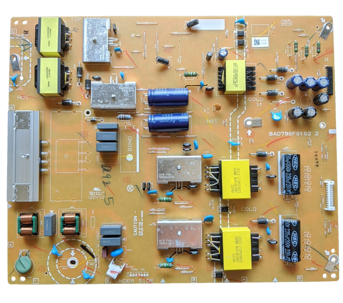 CADL92MPW-001, Philips Power Supply, ADL92MPW, BAD790F0102 2, 75PUL7552/F7