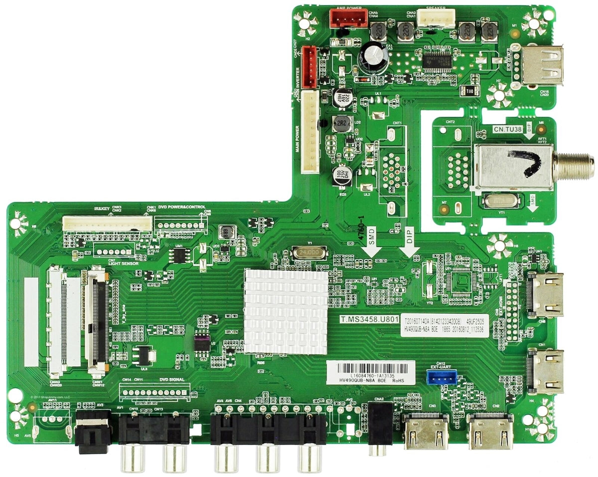HAIER 65UFC2500 MAIN BOARD LSC650FN05 T201702033A T.MS3458.U801 T-CON HAIER 65UFC2500 MAIN BOARD LSC650FN05 T201702033A T.MS3458.U801 T-CON